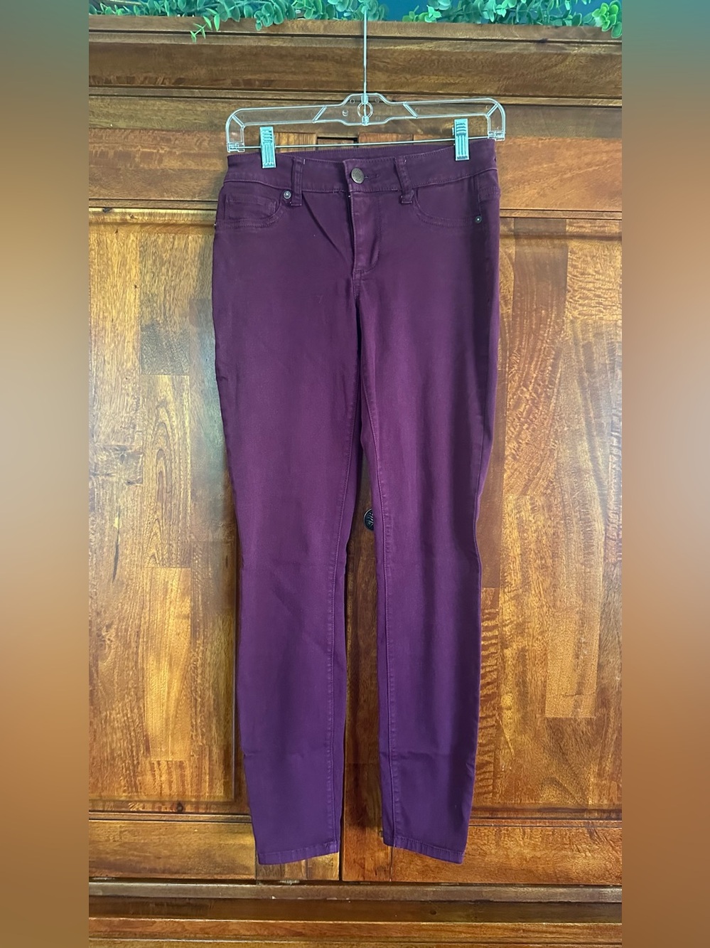 Maurices Skinny Jeans in Plum
